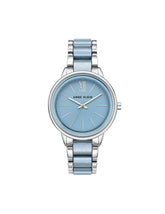 Resin Link Women's Watch - Anne Klein Light Blue/Silver-Tone