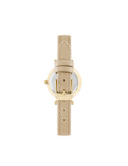 Essential Leather Strap Wristwatch - Anne Klein Gold-Tone/Cream