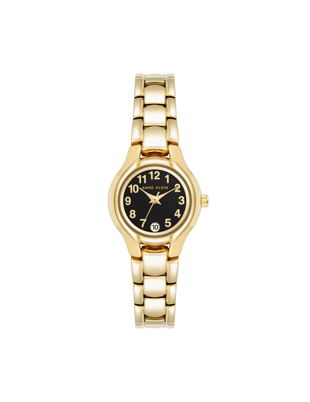 Easy-To-Read Watch with Date - Anne Klein Black/Gold-Tone