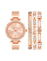 Showstopper Watch & Bracelet Set - Anne Klein Rose-Tone
