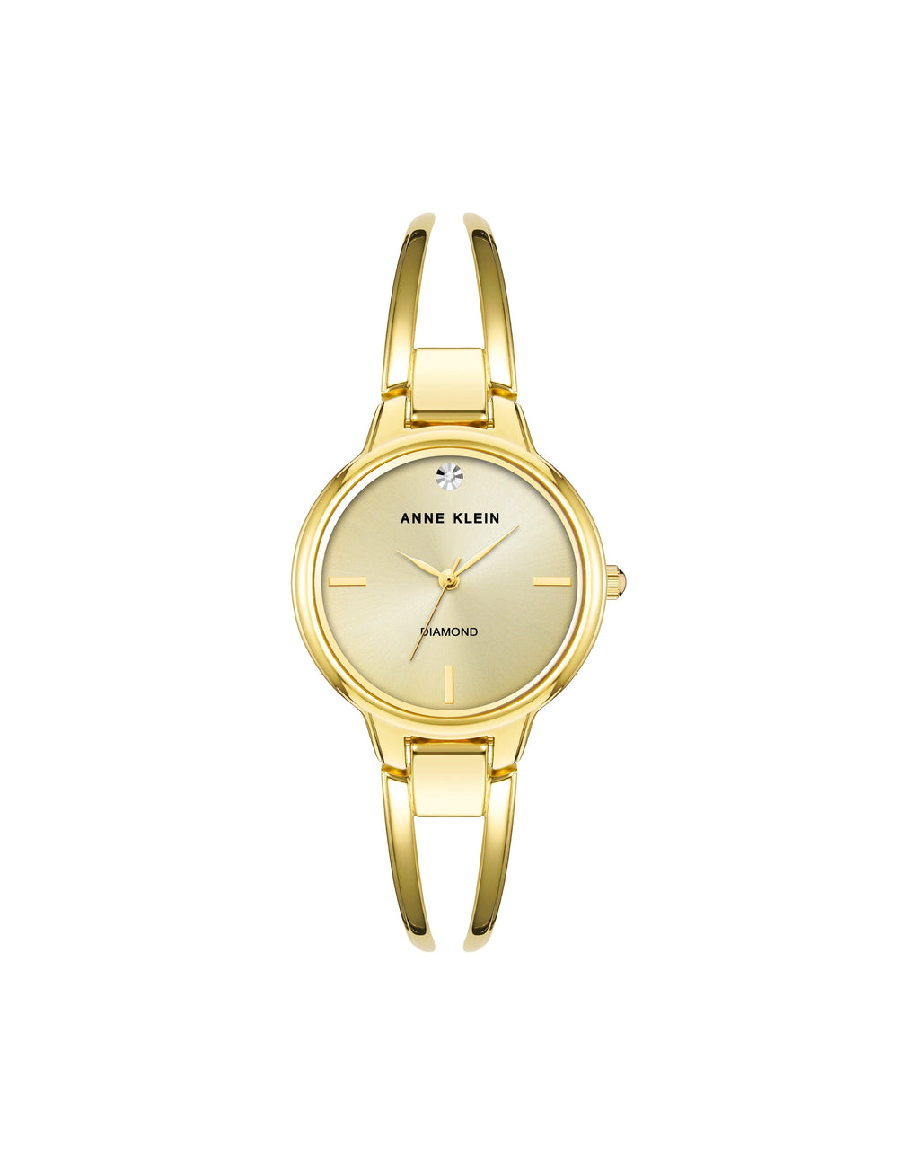 Diamond Bangle Watch - Anne Klein Gold-Tone