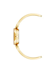 Diamond Accent Bangle Watch - Anne Klein Black/Gold-Tone