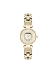Crystal Accented V-Link Watch - Anne Klein