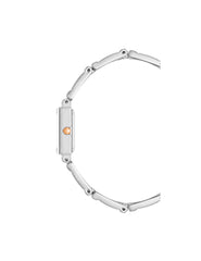 Rectangular Case Bangle Watch - Anne Klein Silver/Rose-Tone