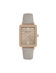 Rectangular Strap Watch - Anne Klein Rose-Tone/Taupe