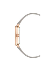 Rectangular Strap Watch - Anne Klein Rose-Tone/Taupe