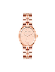 Minimalist Oval Case Watch in Rose Gold - Anne Klein Rose-Tone