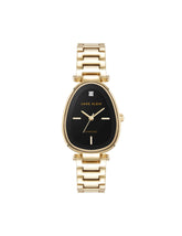 Estate Metal Bracelet Watch - Anne Klein Gold-Tone/Black