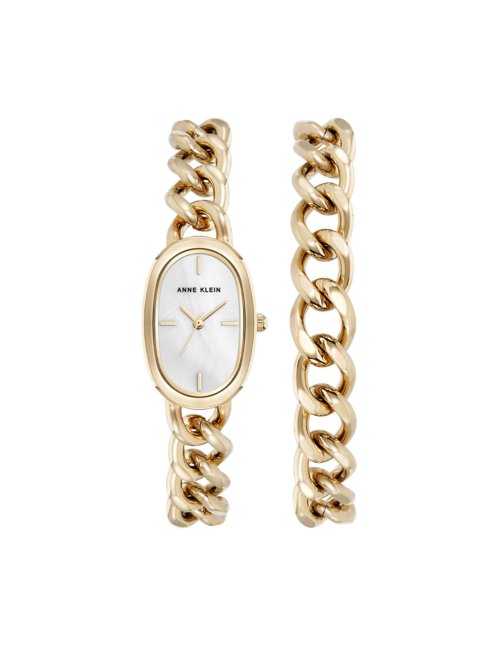 Chain Watch and Bracelet Set - Anne Klein