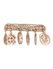 Charm Bracelet Watch - Anne Klein Rose-Tone