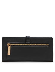 2 Piece Gift Set With Sculpted Buckle Wallet And Removeable Card Organizer - Anne Klein Black