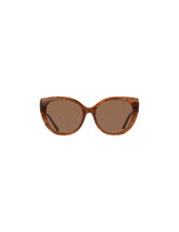 Cat-Eye Marbleized Sunglasses - Anne Klein MOCHA
