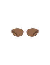 Oval Metal Frame Sunglasses - Anne Klein ROSE GOLD