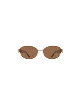 Oval Metal Frame Sunglasses - Anne Klein GOLD