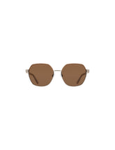 Two-Tone Square Metal Sunglasses - Anne Klein SILVER