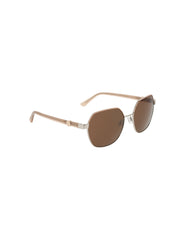 Two-Tone Square Metal Sunglasses - Anne Klein SILVER