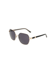 Two-Tone Square Metal Frame Sunglasses - Anne Klein GOLD