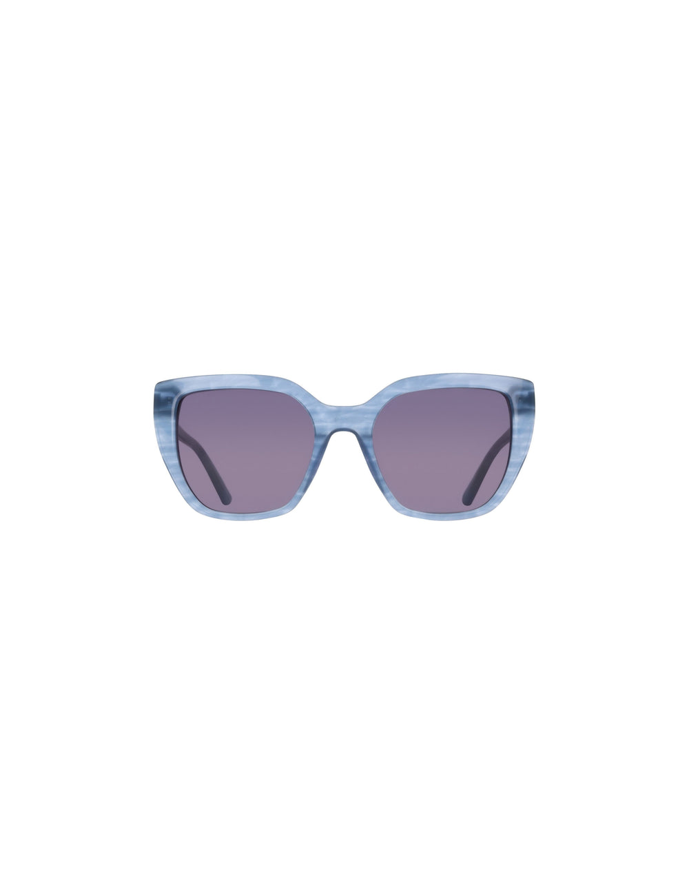 Square Acetate Sunglasses with Uplifting Frame - Anne Klein STEEL BLUE