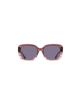 Oversized Square Frame Gradient Lens Sunglasses - Anne Klein MERLOT GRADIENT
