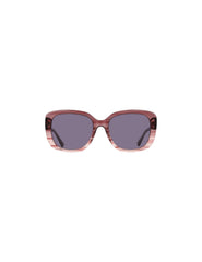 Oversized Square Frame Gradient Lens Sunglasses - Anne Klein MERLOT GRADIENT