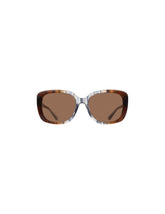 Oversized Square Frame Gradient Lens Sunglasses - Anne Klein BLUE GRADIENT