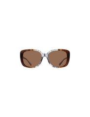 Oversized Square Frame Gradient Lens Sunglasses - Anne Klein BLUE GRADIENT