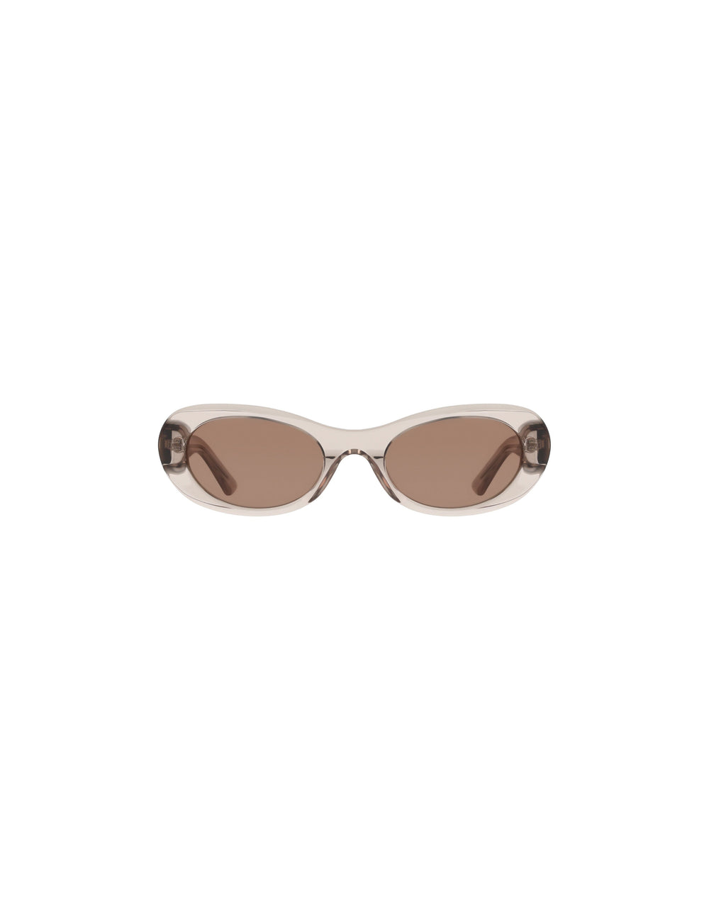 Modern Oval Frame Sunglasses - Anne Klein TAUPE CRYSTAL