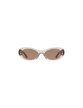 Modern Oval Frame Sunglasses - Anne Klein TAUPE CRYSTAL