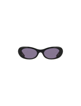 Modern Oval Frame Sunglasses - Anne Klein BLACK
