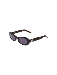 Modern Oval Frame Sunglasses - Anne Klein BLACK