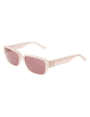 Narrow Rectangle Marbleized Sunglasses - Anne Klein Dusty Pink Pearl
