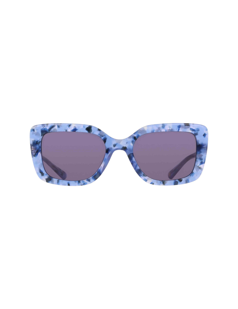 Trendy Oversized Square Sunglasses - Anne Klein Blue Lilac