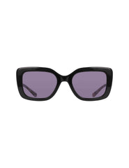 Trendy Oversized Square Sunglasses - Anne Klein Black