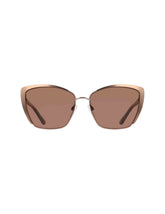 Elegant Metal Cat-Eye Sunglasses - Anne Klein Mocha Rose
