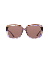 Oversized Square Tortoise Sunglasses - Anne Klein Plum Mocha