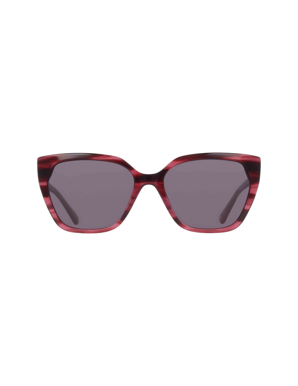 Cat-Eye Horn Colored Sunglasses - Anne Klein Merlot