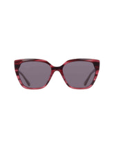 Cat-Eye Horn Colored Sunglasses - Anne Klein Merlot