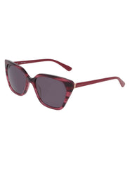 Cat-Eye Horn Colored Sunglasses - Anne Klein Merlot