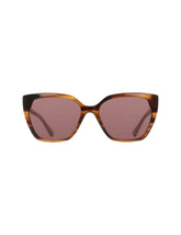 Cat-Eye Horn Colored Sunglasses - Anne Klein Mocha