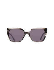 Cat-Eye Horn Colored Sunglasses - Anne Klein Grey