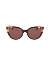 Uplifting Rounded Cat-eye Sunglasses - Anne Klein MOCHA PLAID