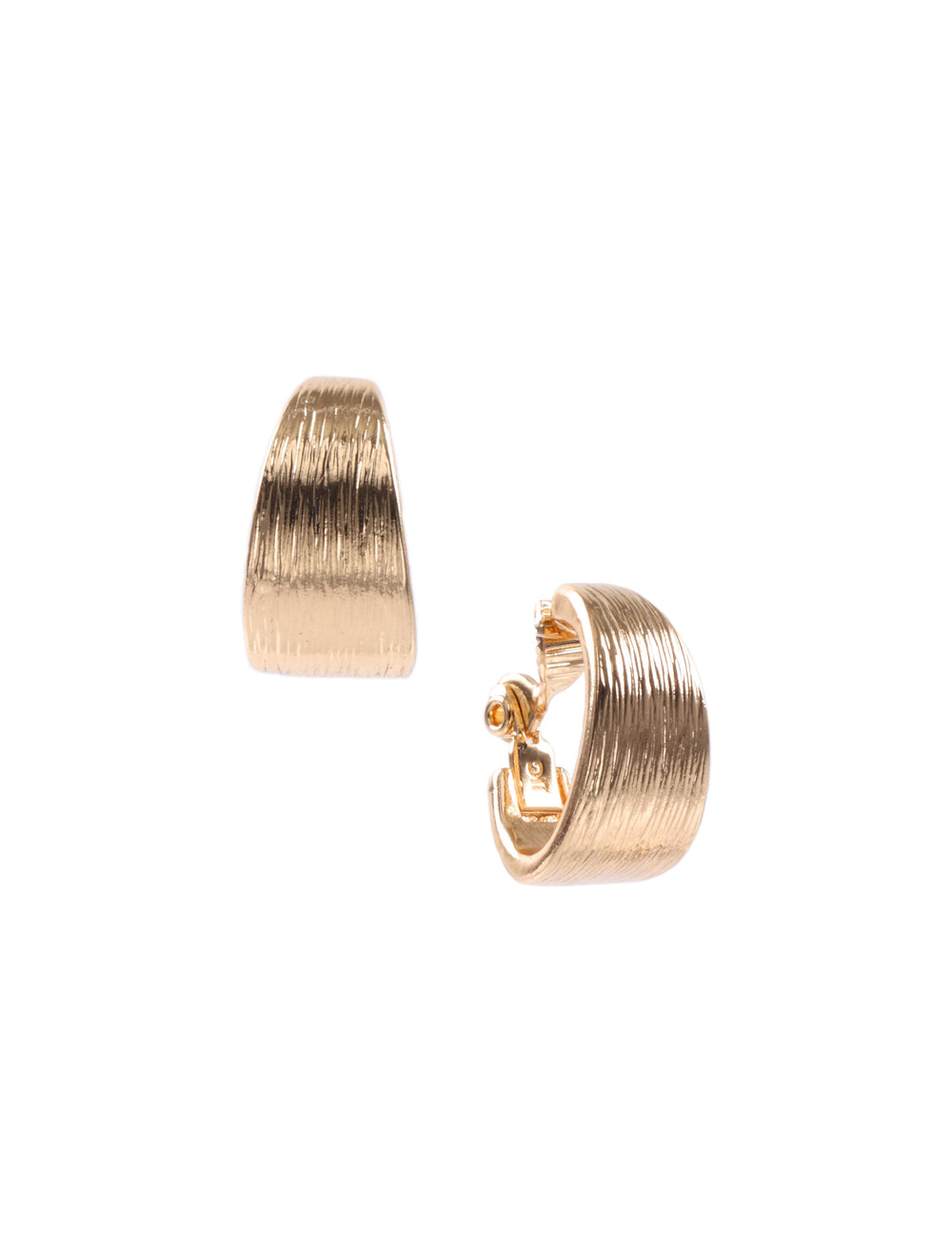 Gold-Tone Hoop Clip-On Earrings - Anne Klein