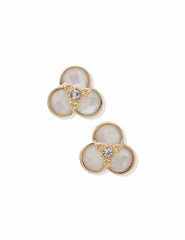 Anne Klein Gold-Tone Flower Button Clip Earrings - Anne Klein