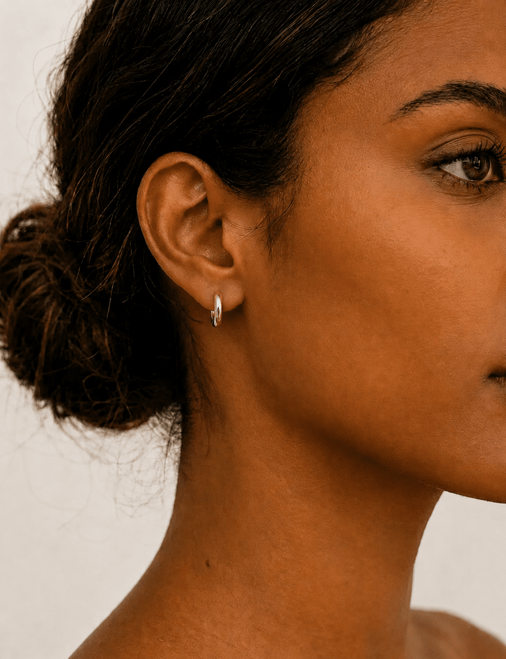 Anne Klein Gold-tone huggie hoop earrings - Anne Klein