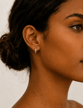 Anne Klein Gold-tone huggie hoop earrings - Anne Klein