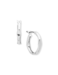 Pinched Metal Hoop Earrings - Anne Klein