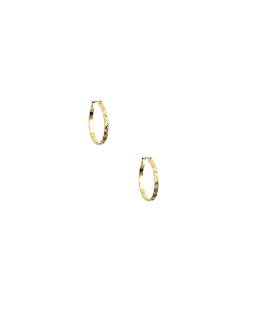 Small Gold-Tone Hoop Earrings - Anne Klein