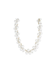 Clustered Faux Pearl & Crystal Necklace - Anne Klein