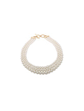 Multi Row Faux Pearl Collar Necklace - Anne Klein