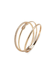 Infinity Knot Bangle Set in Gift Box - Anne Klein